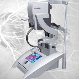 Touchdisplay in einem Angiograph für Netzhauterkrankungen